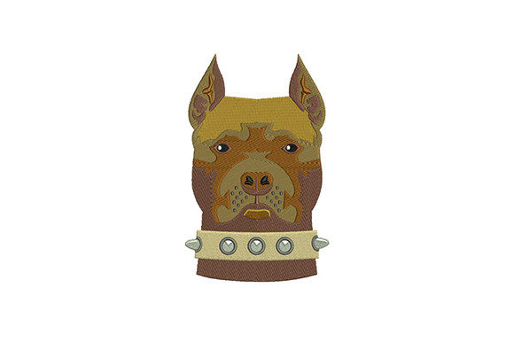 American Pit Bull Head Embroidery Review for Boutique Apparel