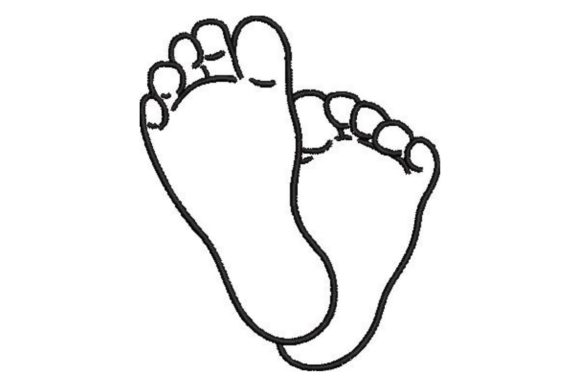 Baby Feet Line Art: Embroidery Design Review