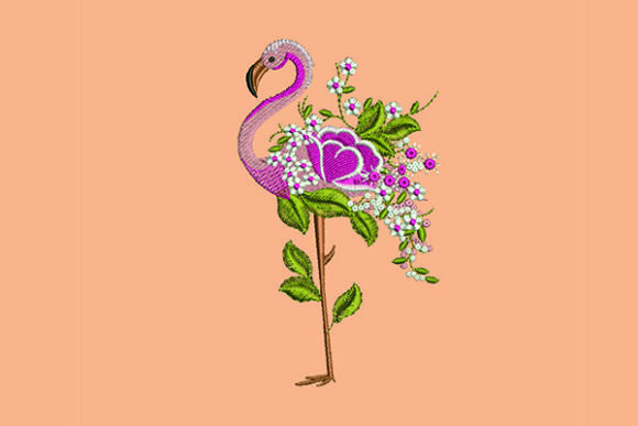 Flamingo and Flowers Embroidery Design Review