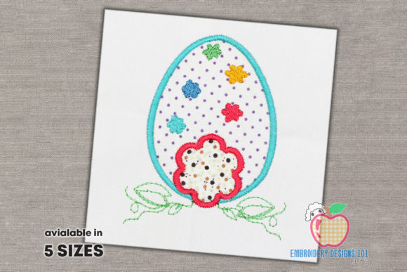 Floral Design on Easter Egg