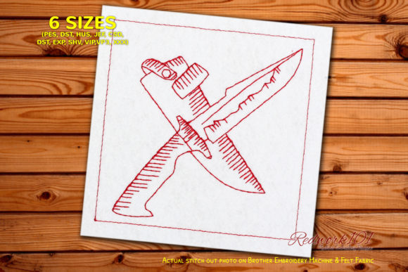 Hunting Knife Bluework for Etsy Sellers