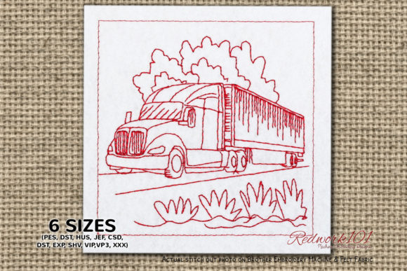 Semi Truck Design Embroidery Review